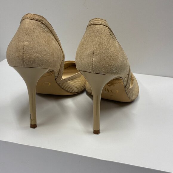 JLO JENNIFER LOPEZ Mandrea d'Orsay Pump 3.5" Stiletto Tan Women's Size 6/36.5 - Picture 5 of 9